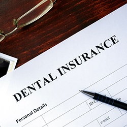 an empty dental insurance claim form