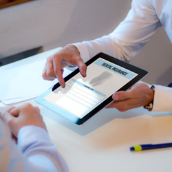 a close-up of a digital dental insurance form