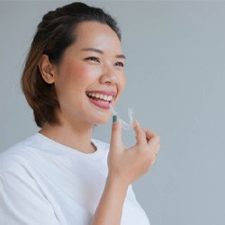 a woman undergoing Invisalign in Dallas