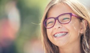 teenager with braces